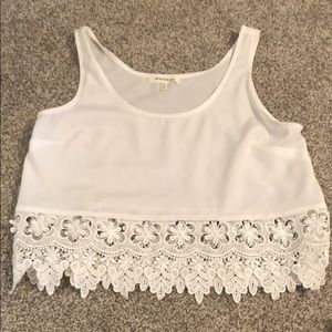 White, Lace, Never Worn Crop Top